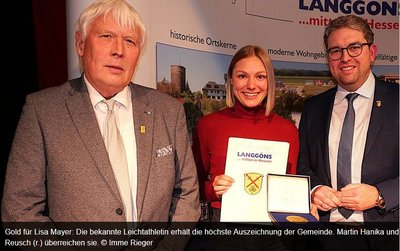 Lisa Mayer beim Neujahrsempfang