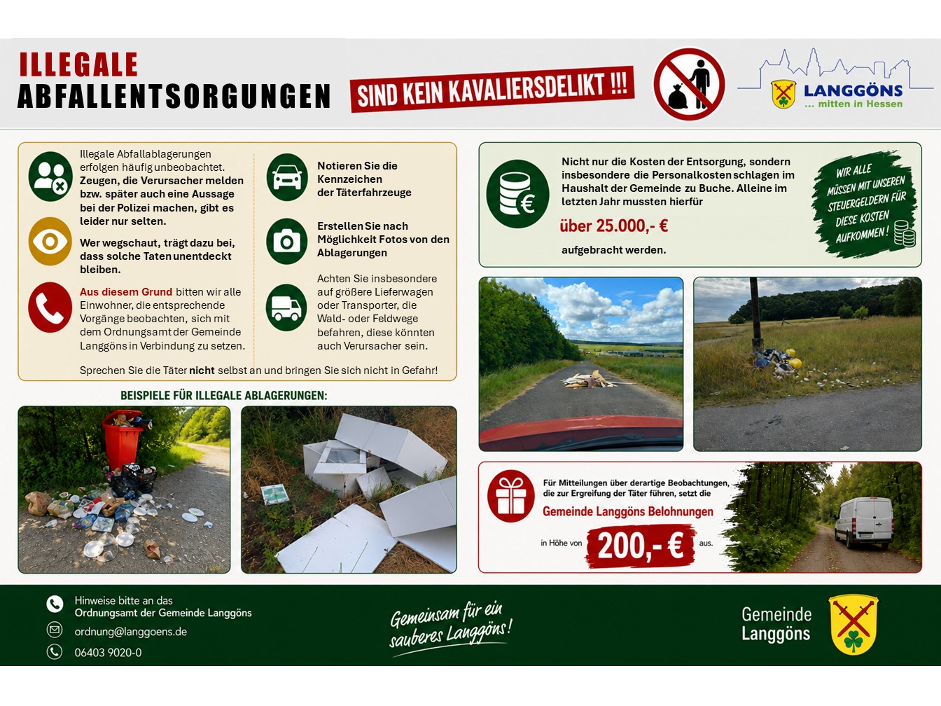 Illegale Abfallentsorgung