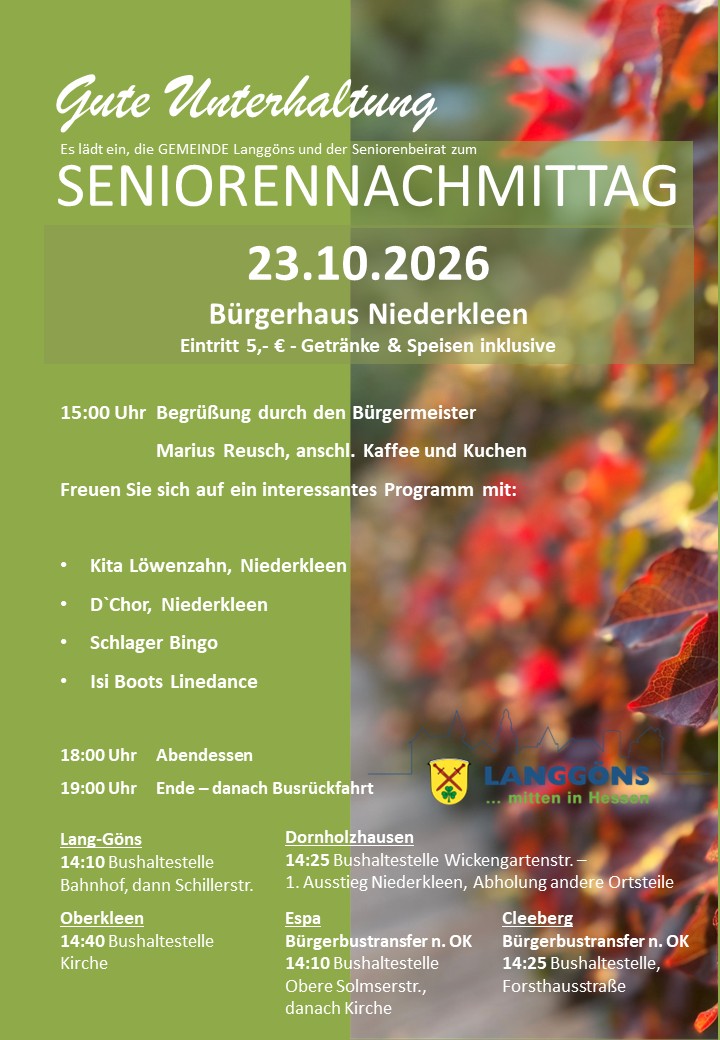 Seniorennachmittag 