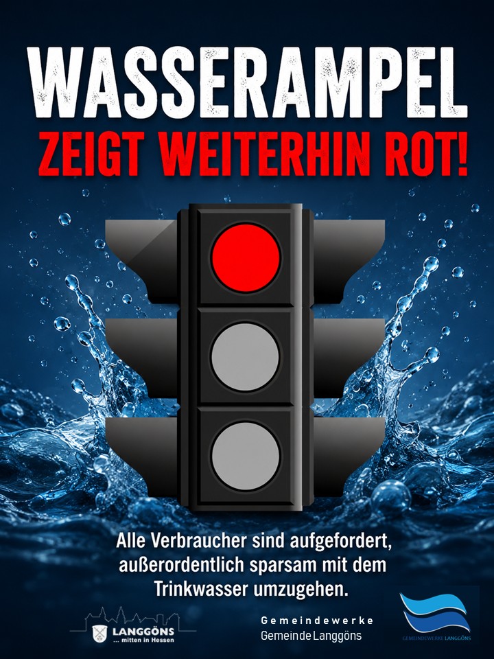 Wasserampel rot